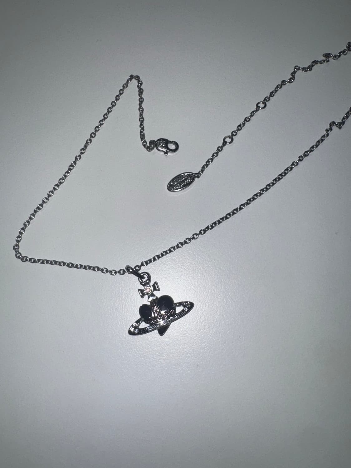 비비안웨스트우드 목걸이 실버 퍼플 상품이미지4