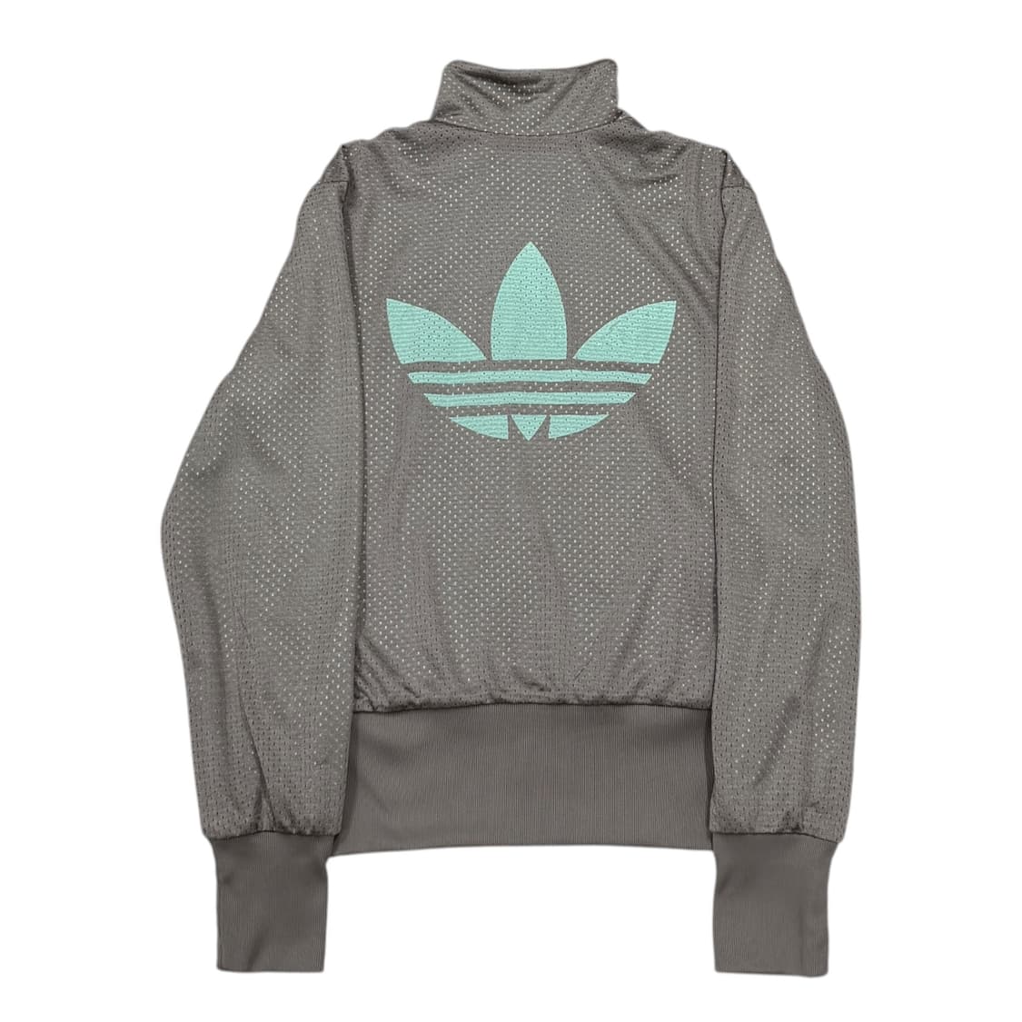 아디다스 빈티지 빅로고 메쉬 코코아 브라운 민트 초코 트랙탑 져지 자켓 상품이미지3