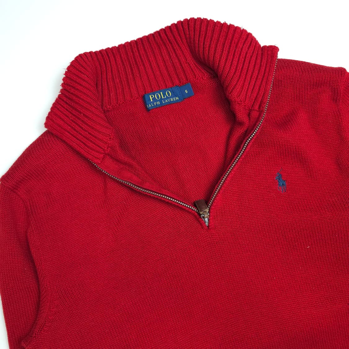 [택포]폴로 반집업 니트 M~L 상품이미지2