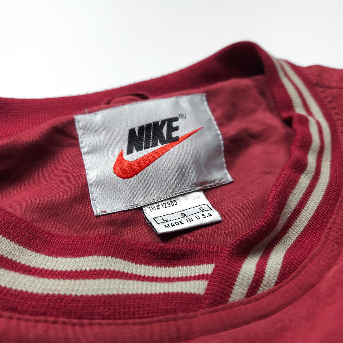 90s 나이키 센터 스우시 올드스쿨 박시핏 웜업 (XL) 상품이미지5