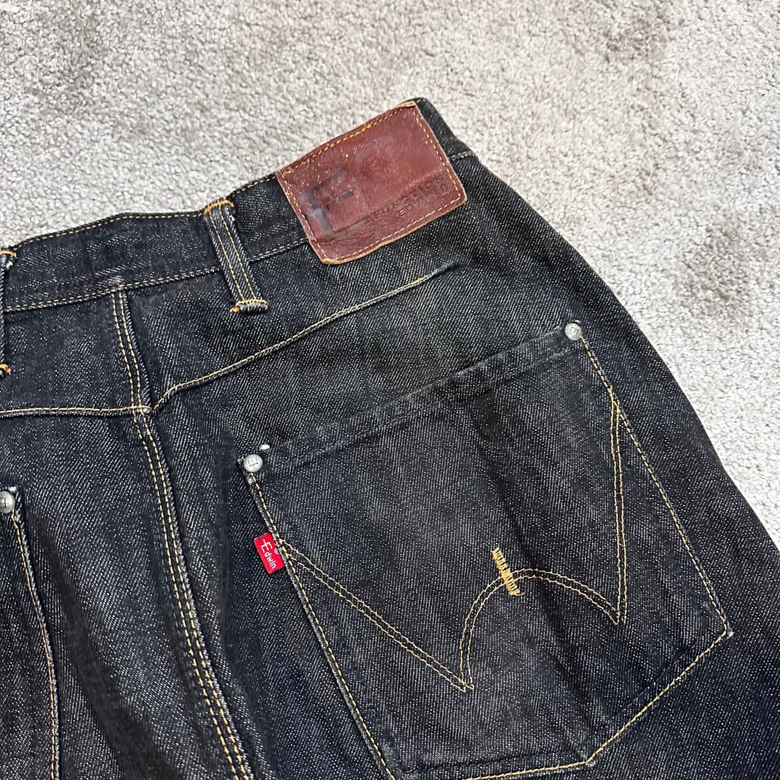 에드윈 E-FUNCTION 엔지니어드 흑청 데님 팬츠(30) 상품이미지5