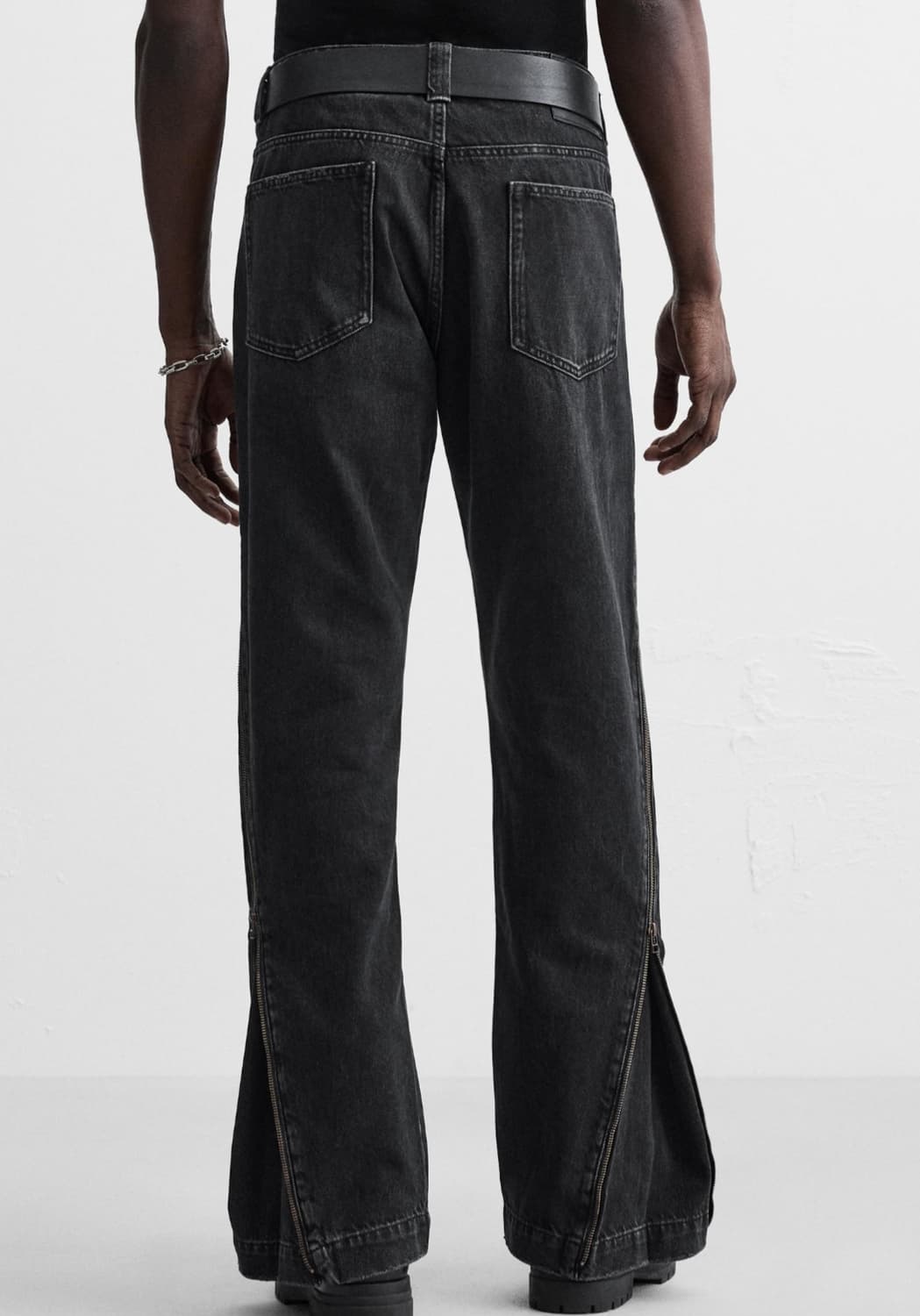 새상품 자라 플레어핏 지퍼 데님 팬츠 상품이미지2