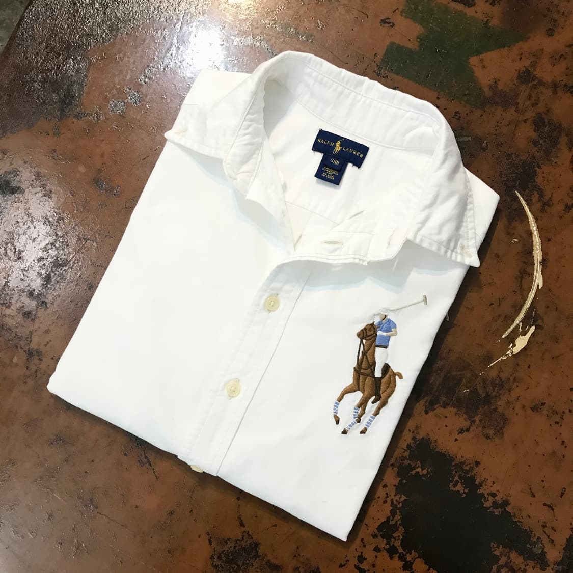 폴로랄프로렌 키즈 화이트 옥스포드 셔츠 남방  상품이미지1