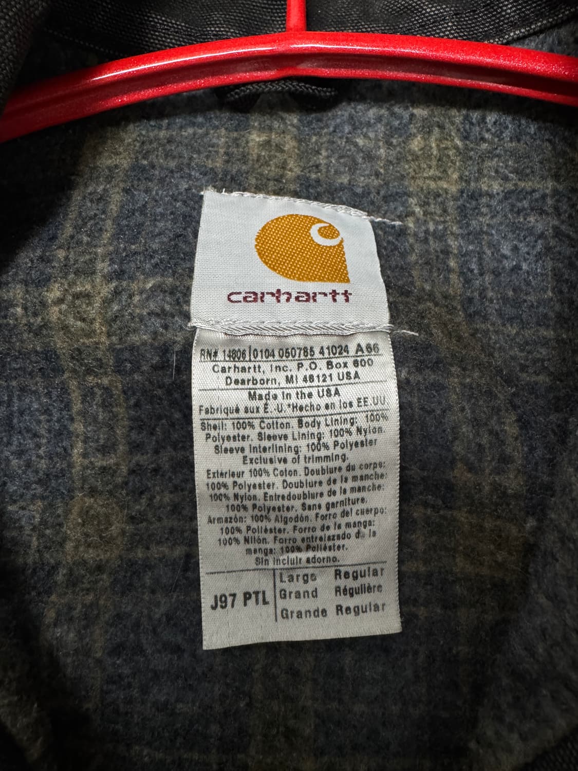 칼하트 j97 ptl L 상품이미지3