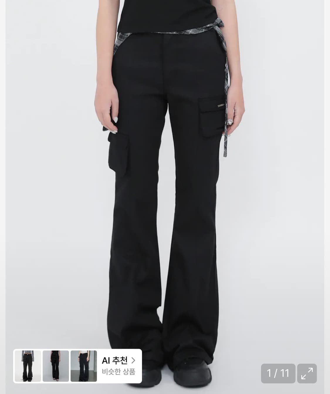 미세키서울 라인 포켓 카고팬츠 2사이즈 상품이미지1