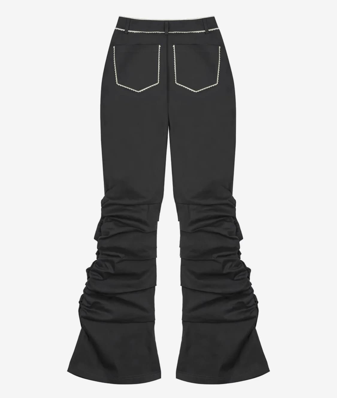 IM FRILL SHIRRING PANTS(CHARCOAL)  상품이미지2