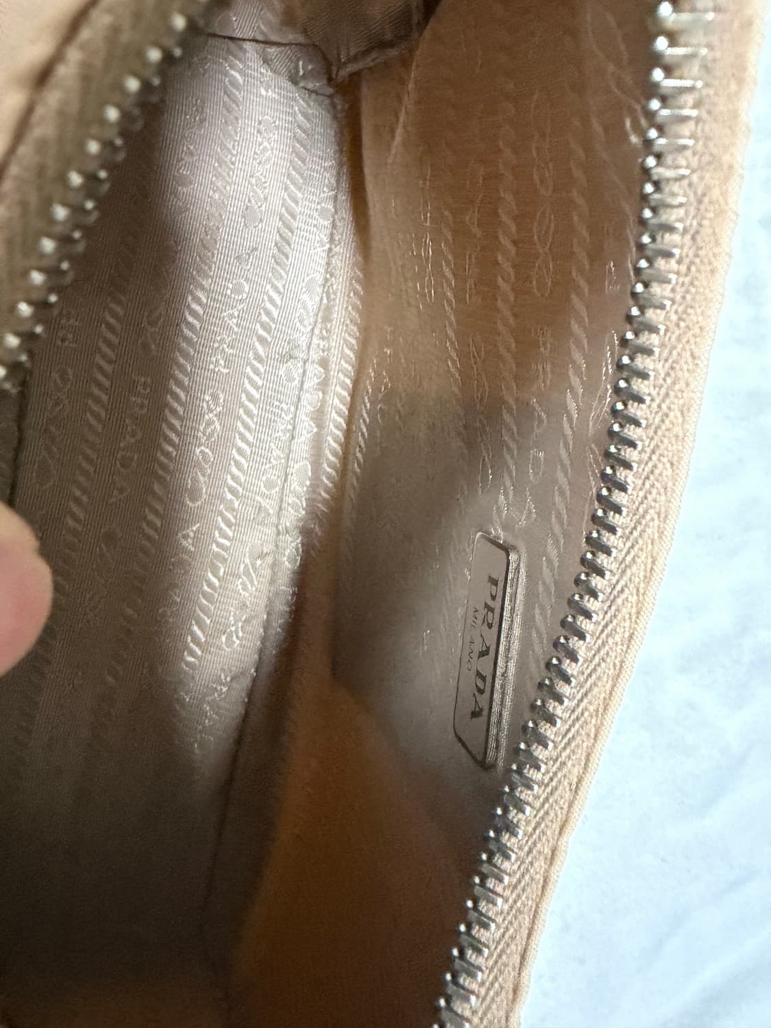 프라다 리나일론 테수토 숄더백 베이지 판매 상품이미지9