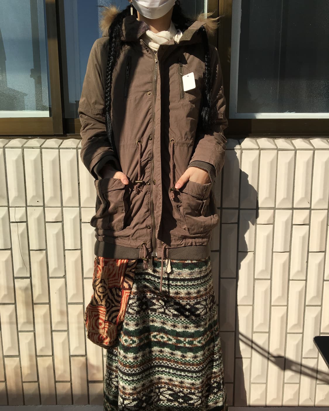 Fake fur hood filed jacket 상품이미지7