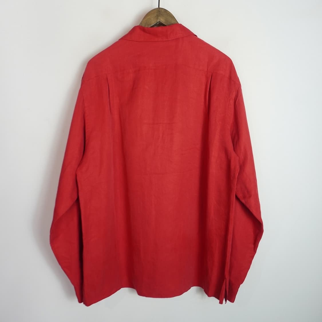 26ss Vintage Silk Linen Open Collar 셔츠 상품이미지3