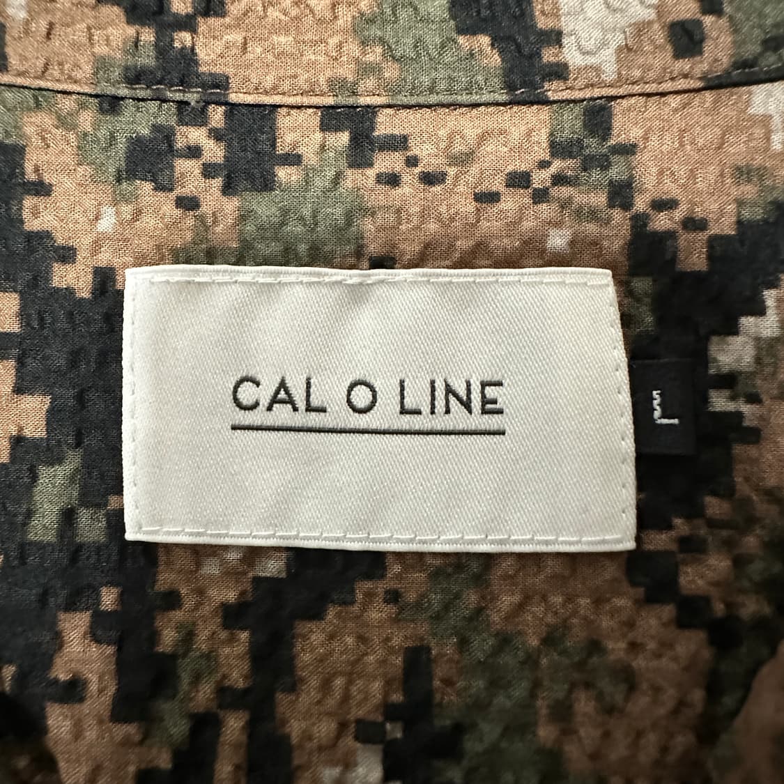 CAL O LINE seersucker open collar shirt 상품이미지3