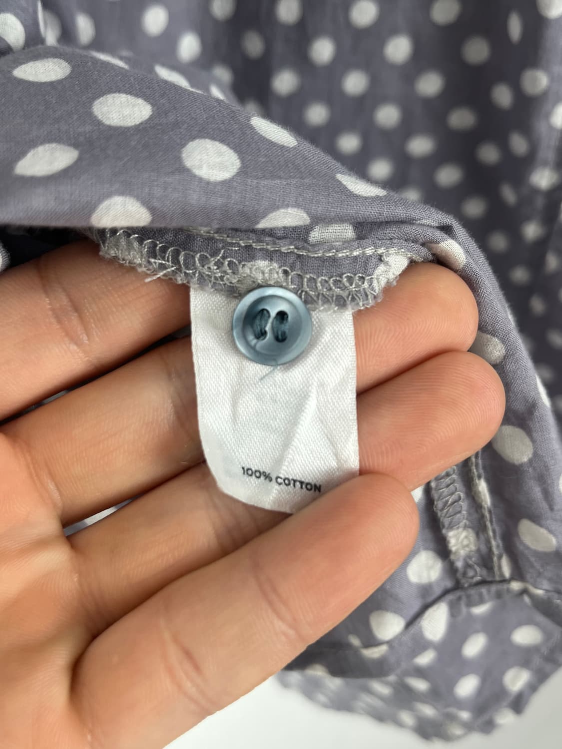 Vintage 퍼플컬러 도트 셔츠  상품이미지6