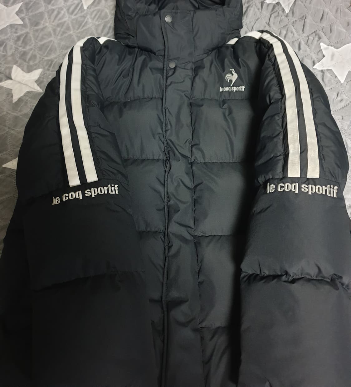 르꼬끄 네오선데이 레귤러핏 덕다운 벤치 패딩 파카 블랙 (L) 상품이미지3