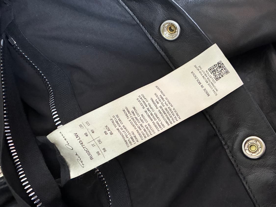 [50] 릭오웬스 FW23 LUXOR 앨리스 레더 셔츠 자켓 상품이미지3