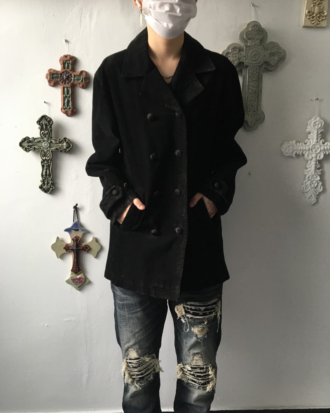 Algonquins double button leather jacket 상품이미지6