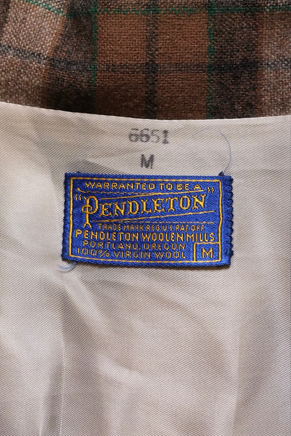 60s 빈티지 팬들턴 울 자켓 made in USA 상품이미지6