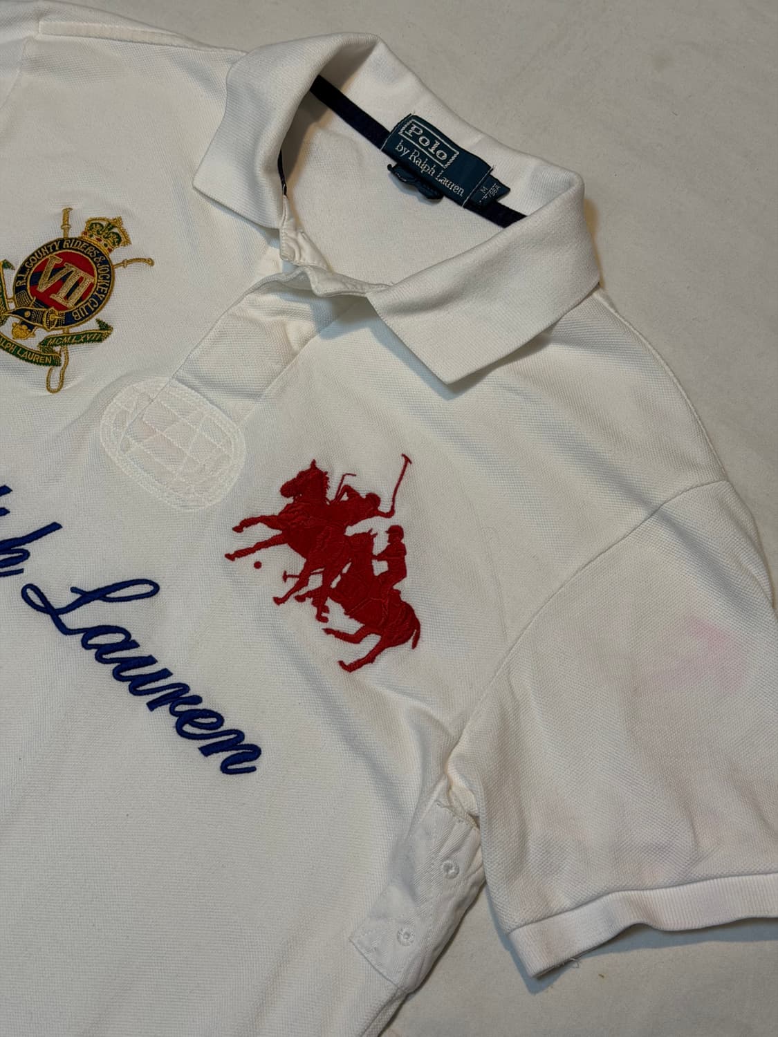 초희귀) 폴로 랄프로렌 빅포니 치프키프 카라티 화이트 상품이미지2