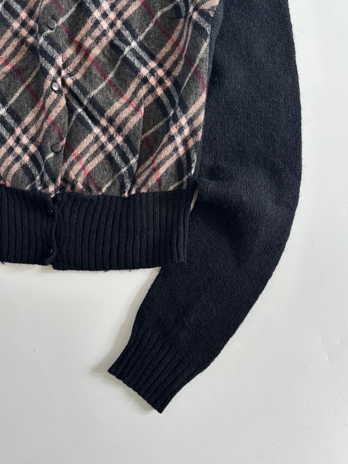 Burberry 버버리 블루 라벨 체크 니트 가디건 상품이미지6