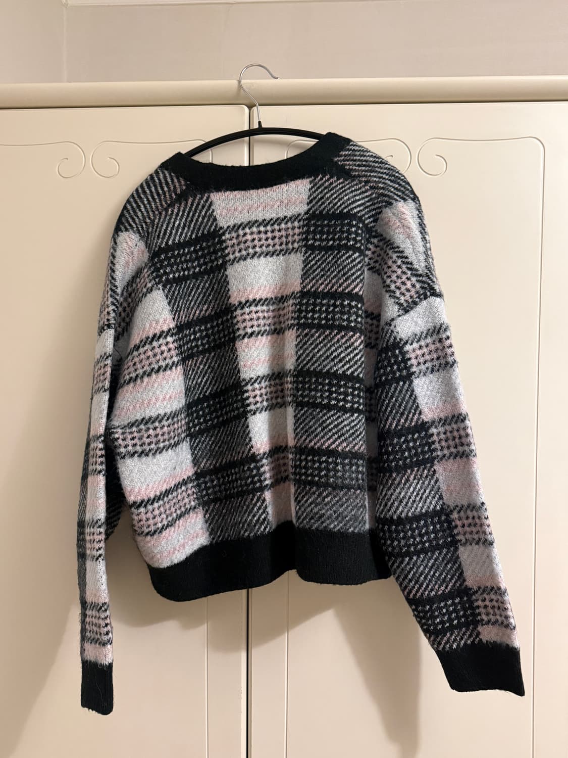 Zara 자라 체크 울 니트 가디건 상품이미지4