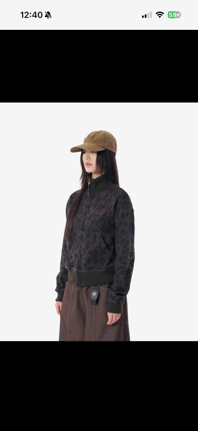아캄 Leopard Logo Track Jacket (Black) 상품이미지1
