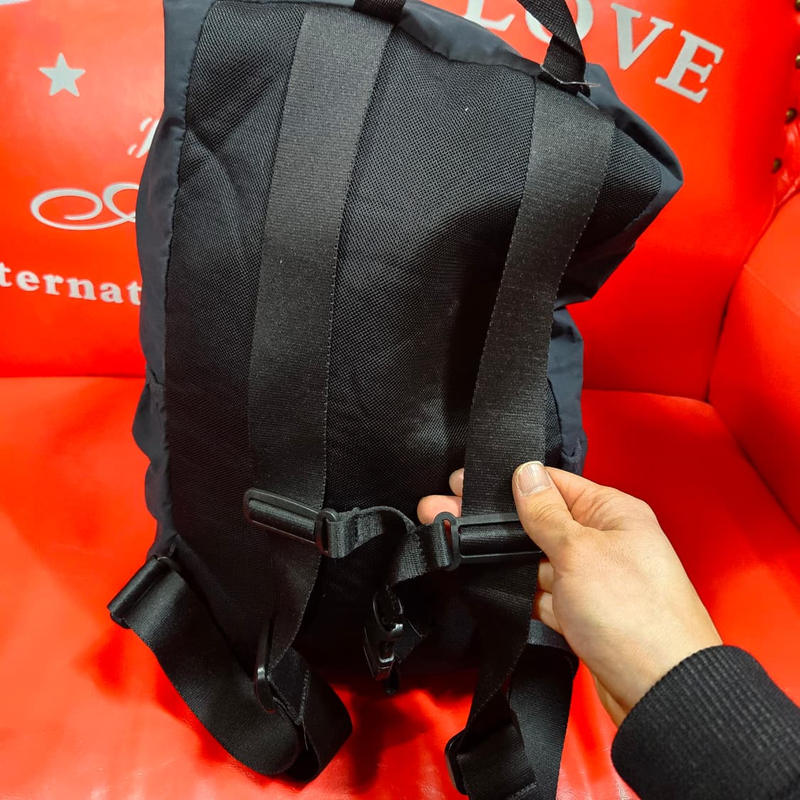 유니클로 나일론 드로우 스트링 백팩 Free 상품이미지4