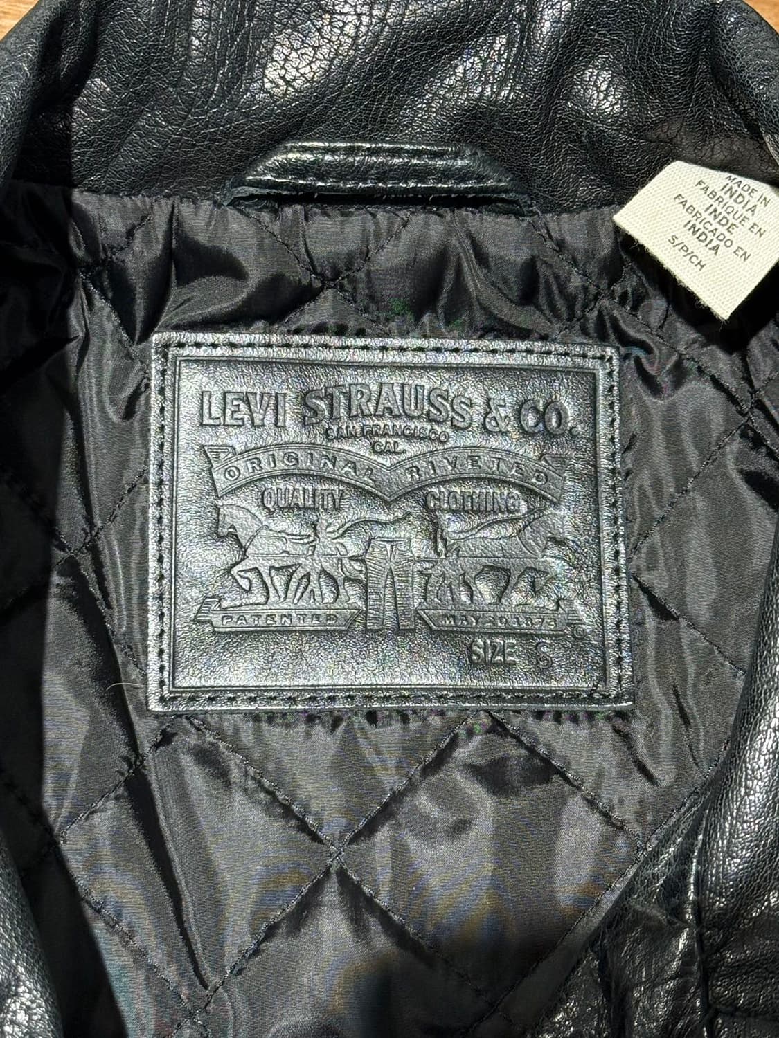 리바이스 블랙 버팔로 레더 라이더 자켓  상품이미지7