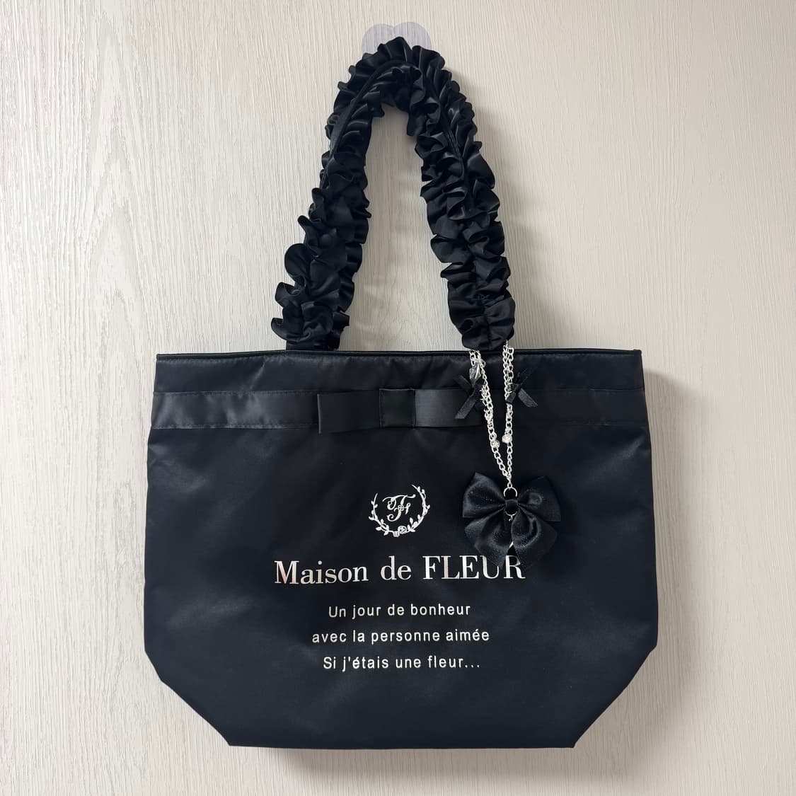 메종드플뢰르 리본 새틴백 스나계 상품이미지1