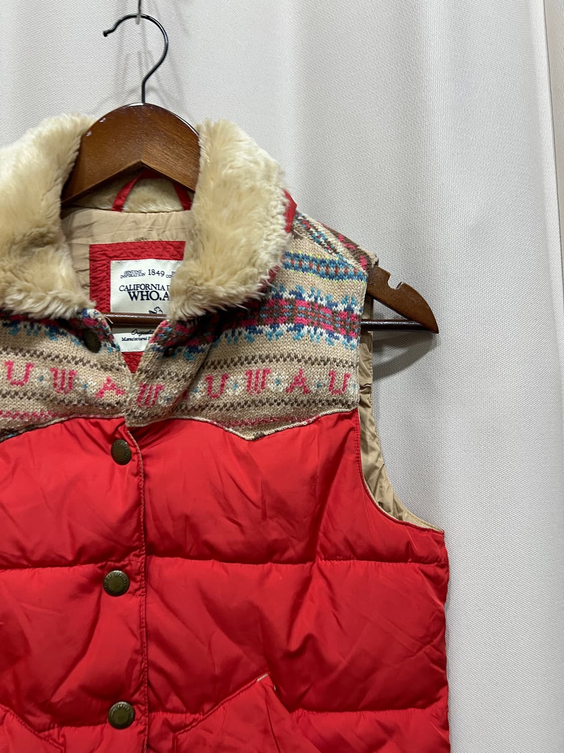 후아유 여성 에스닉 패딩조끼  상품이미지3