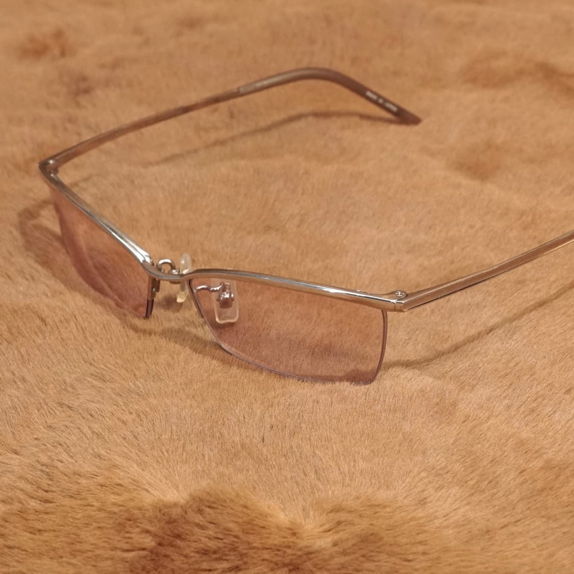 솔리드 블루 Japan 티타늄 안경 상품이미지4