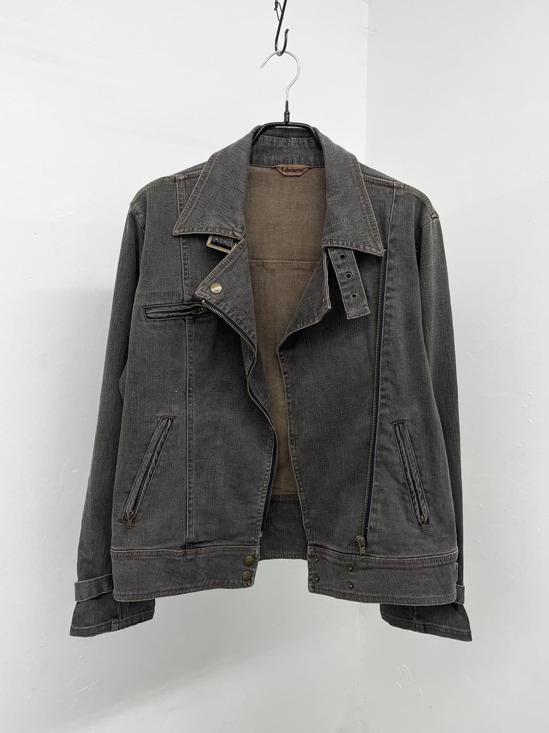 흑청 라이더 버클 자켓 상품이미지5