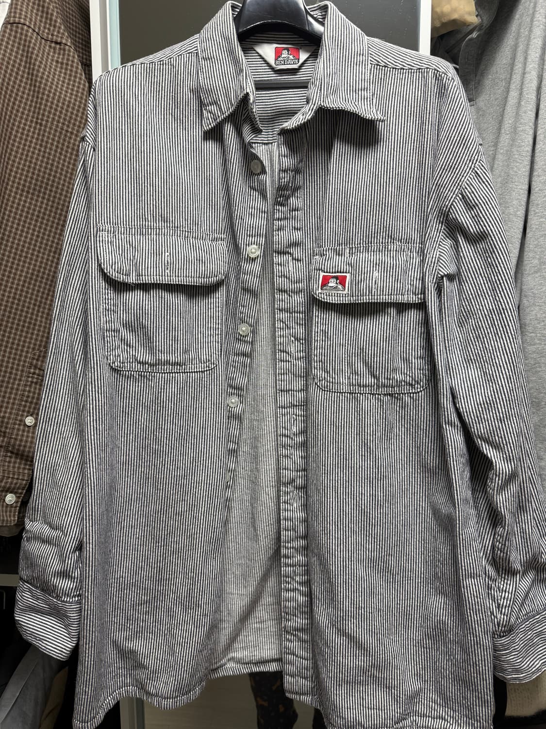 벤데이비스 히코리 스트라이프 셔츠 M 상품이미지1