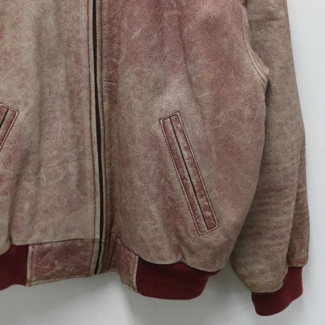 90'S RNDY& KAREN 레드 소가죽자켓 60435 상품이미지4