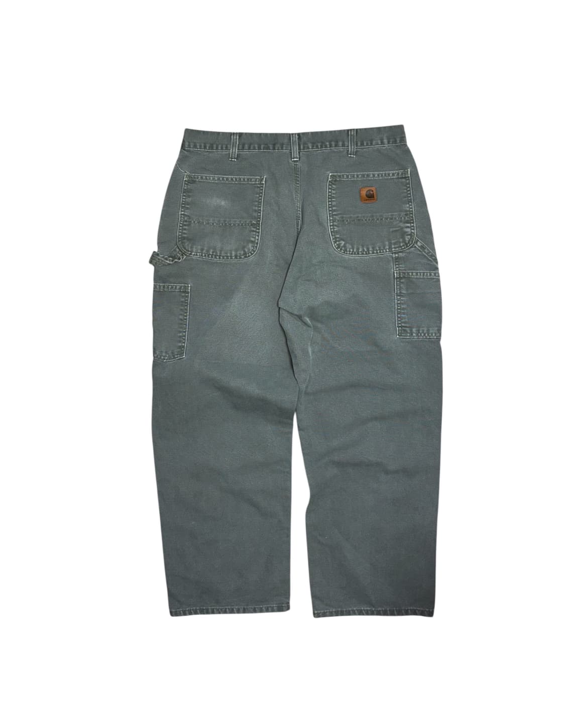 칼하트 b11 모스그린 싱글니 카펜터 워크팬츠 상품이미지4