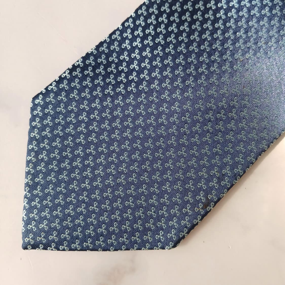 DAKS 닥스 실크 블루 마이크로 패턴 넥타이 8.4cm A등급 E845 상품이미지6