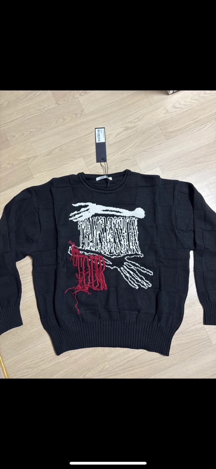 ETCE 프렌지 체크보드 니트 상품이미지2