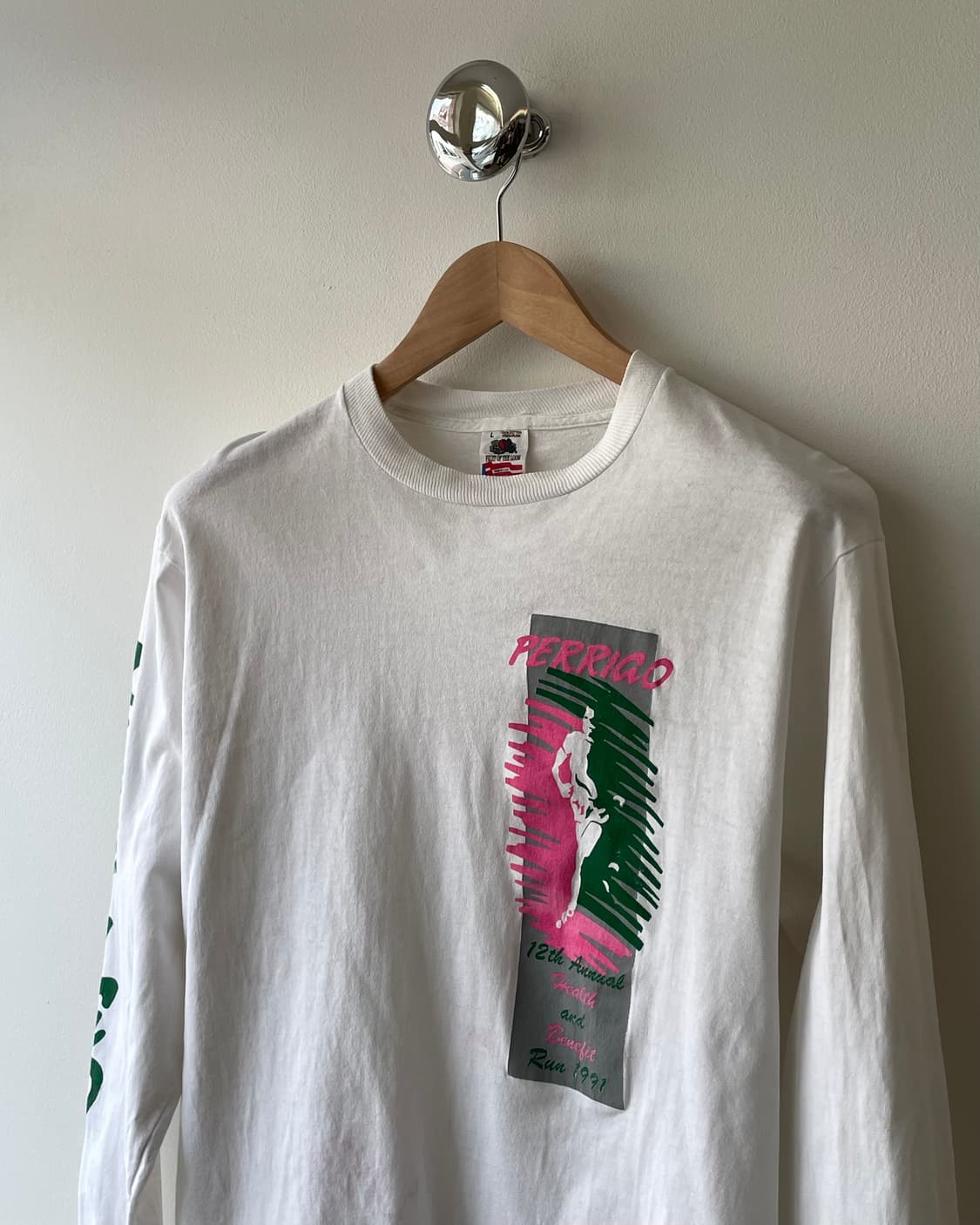 90’s USA “Run” Long sleeve T-shirt 롱슬리브 상품이미지3