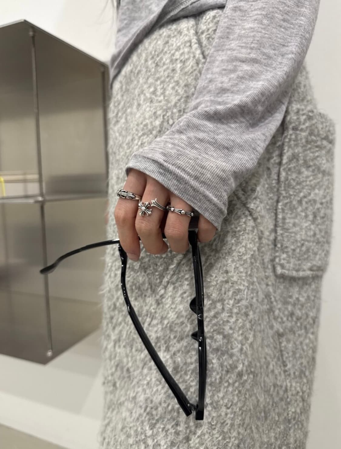 <남녀공용>실버925 오픈링 실버링 은반지 빈티지링 크로스링 상품이미지6