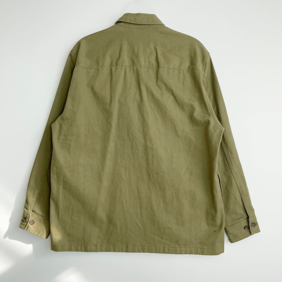 D2 에디바우어(Eddie Bauer)의 올리브 카키 워크 셔츠 재킷 1 상품이미지3