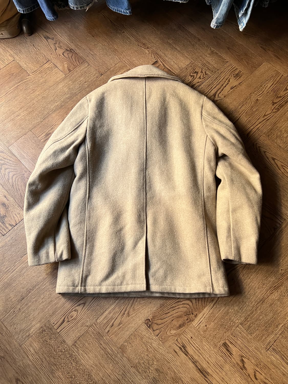 [S]쇼트 Made in USA U.S. 740N 베이지 울 피코트 상품이미지8