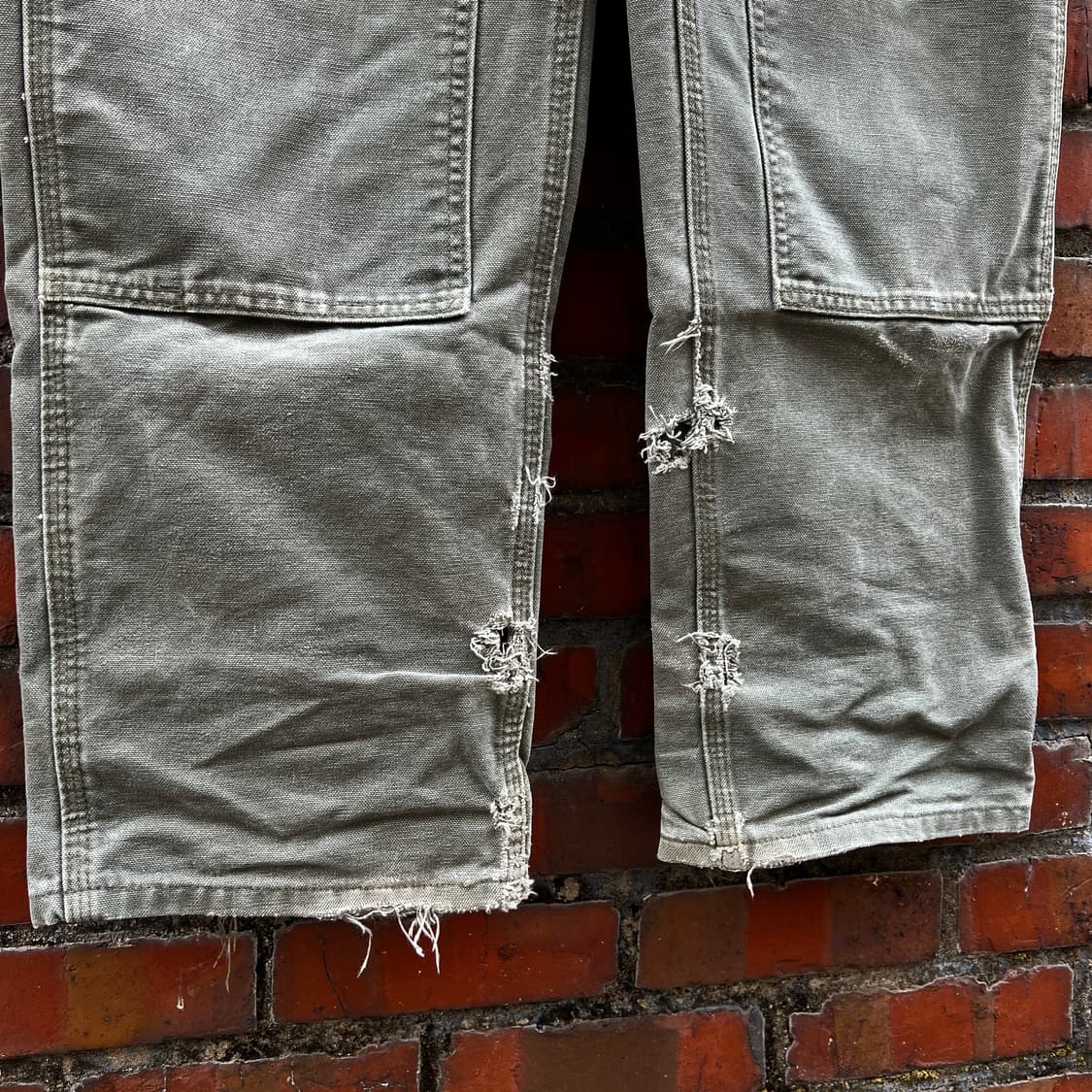 OG carhartt 칼하트 더블니 팬츠 모스그린 상품이미지3