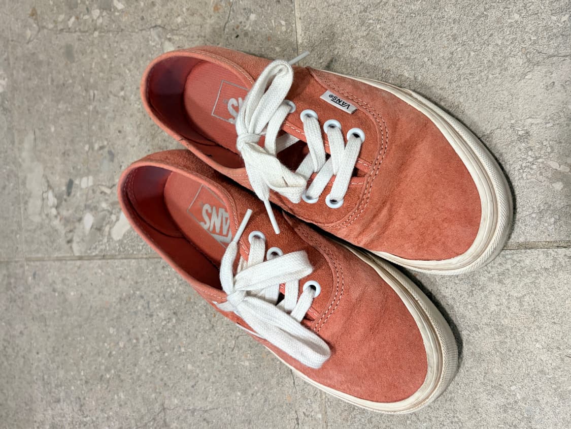 반스 어센틱 핑크 스웨이드 225 상품이미지1