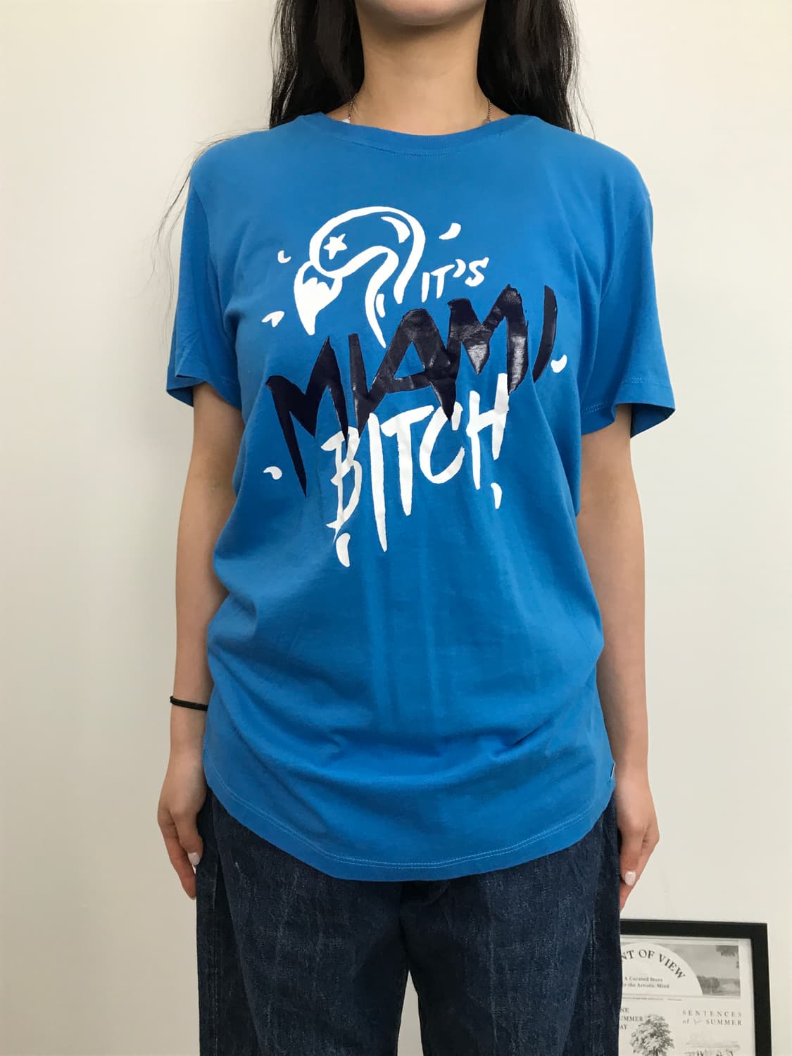 Diesel Miami Bitch Graphic Blue T-Shirt 상품이미지3