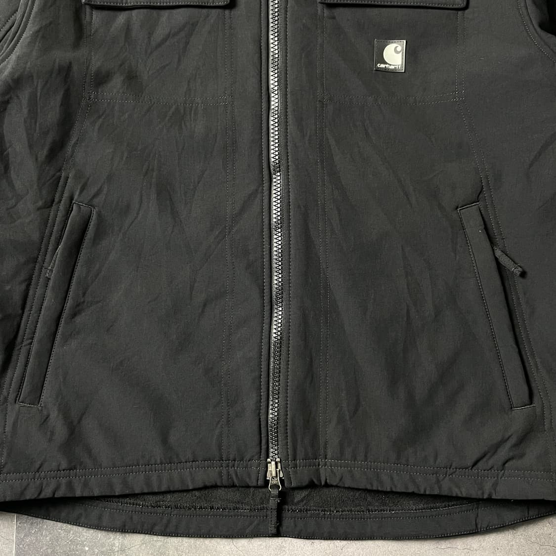 CARHARTT 칼하트 빈티지 블랙 하이넥 워크 자켓 A00814 상품이미지5