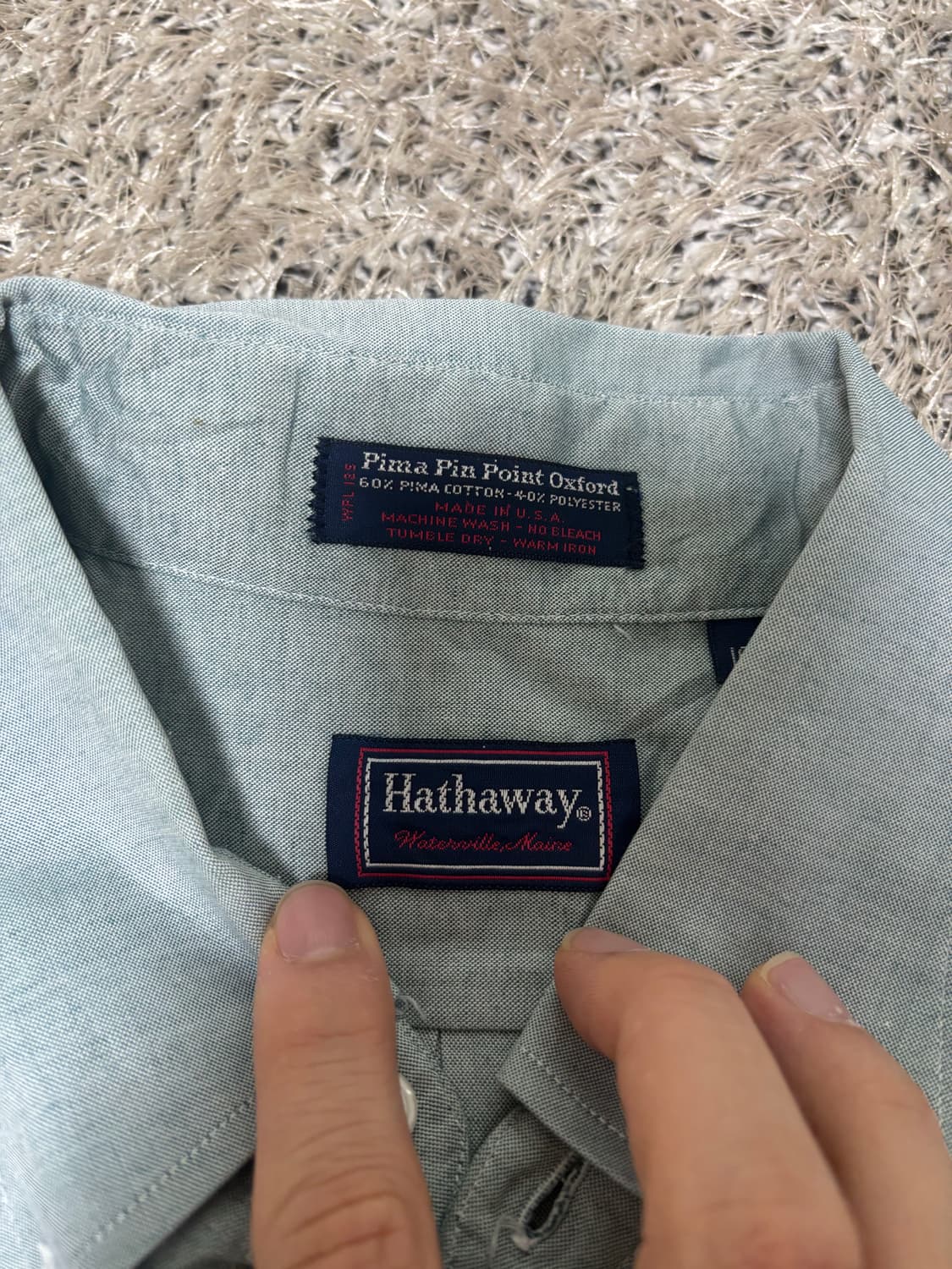 미국제 HATHWAY 셔츠 사이즈 105 상품이미지3