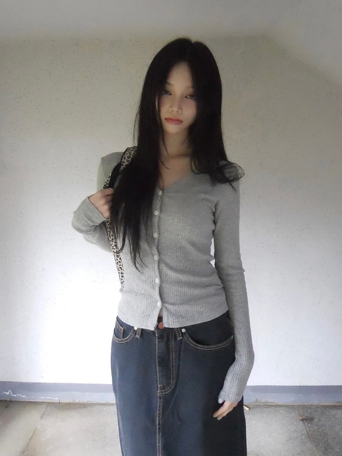 elfin cardigan grey 상품이미지2