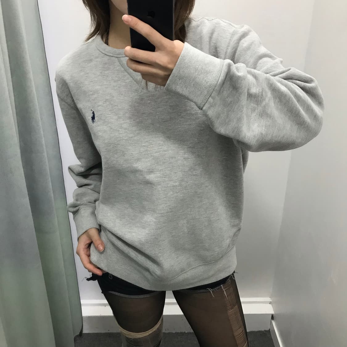 폴로 그레이 맨투맨  상품이미지2