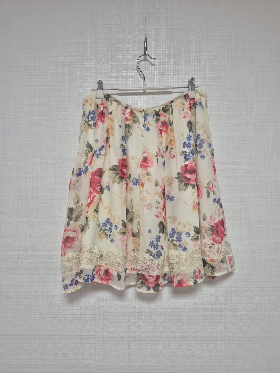 리즈리사 수선템 BIG사이즈 아이보리플로럴 스커트 상품이미지3