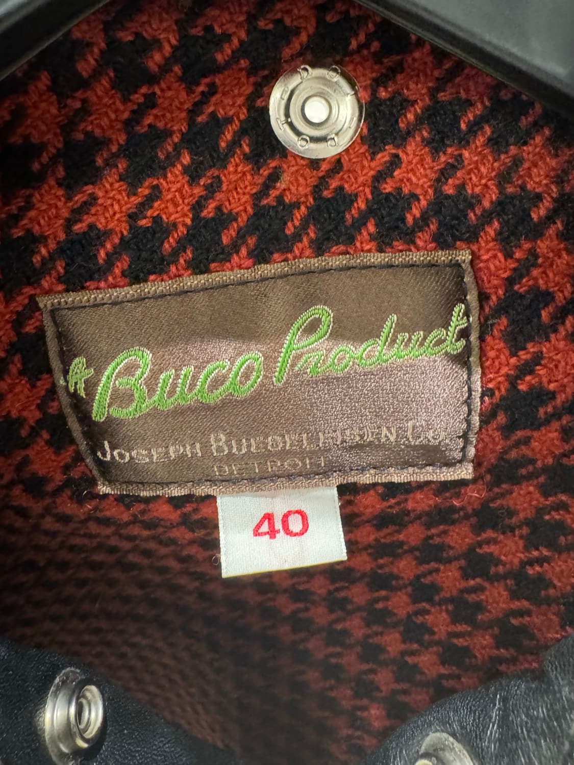 리얼맥코이 Buco j-24 라이더 자켓 블랙 40 상품이미지3