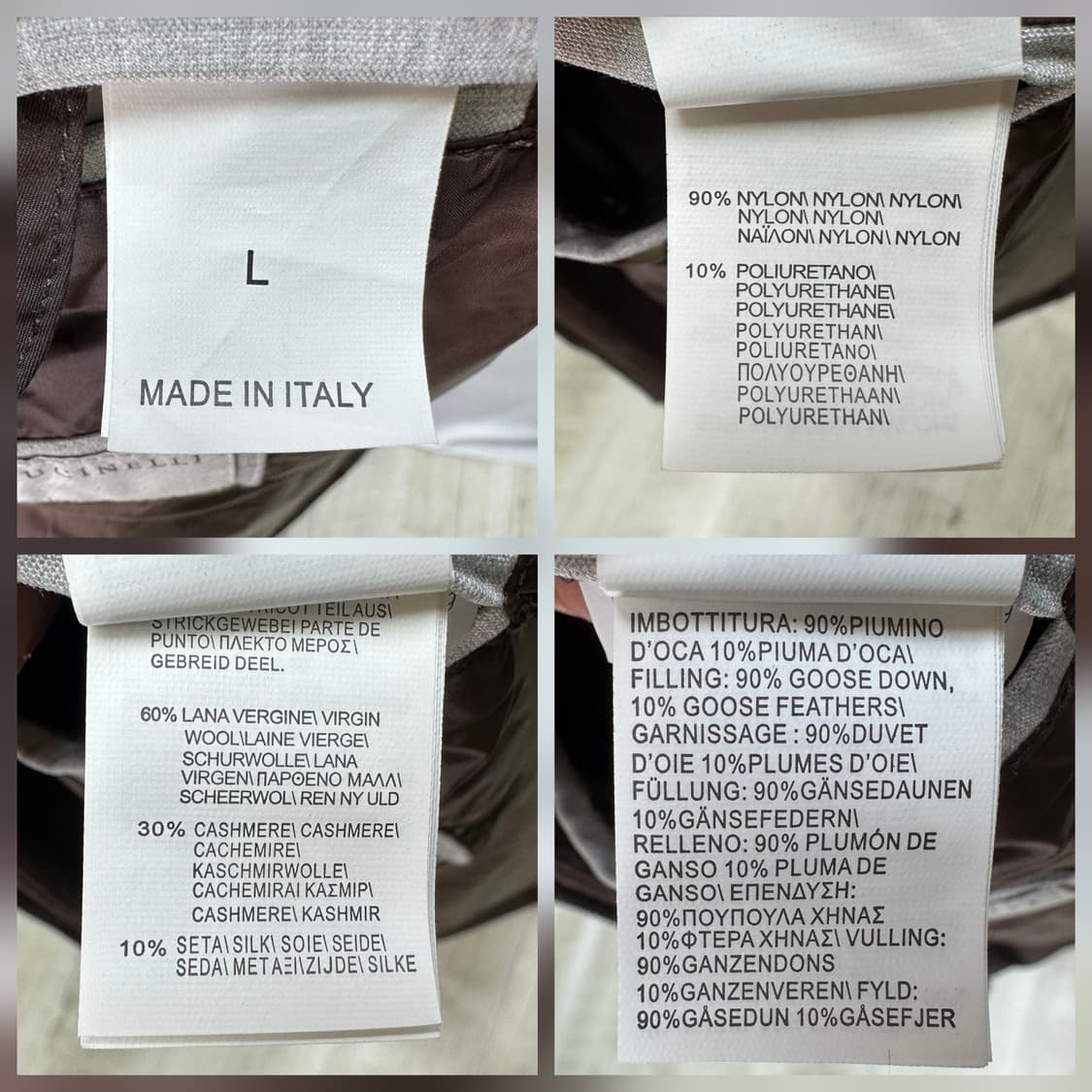 [정품인증] 브루넬로쿠치넬리 레이어드 구스다운 패딩 베스트 L(105) 상품이미지7