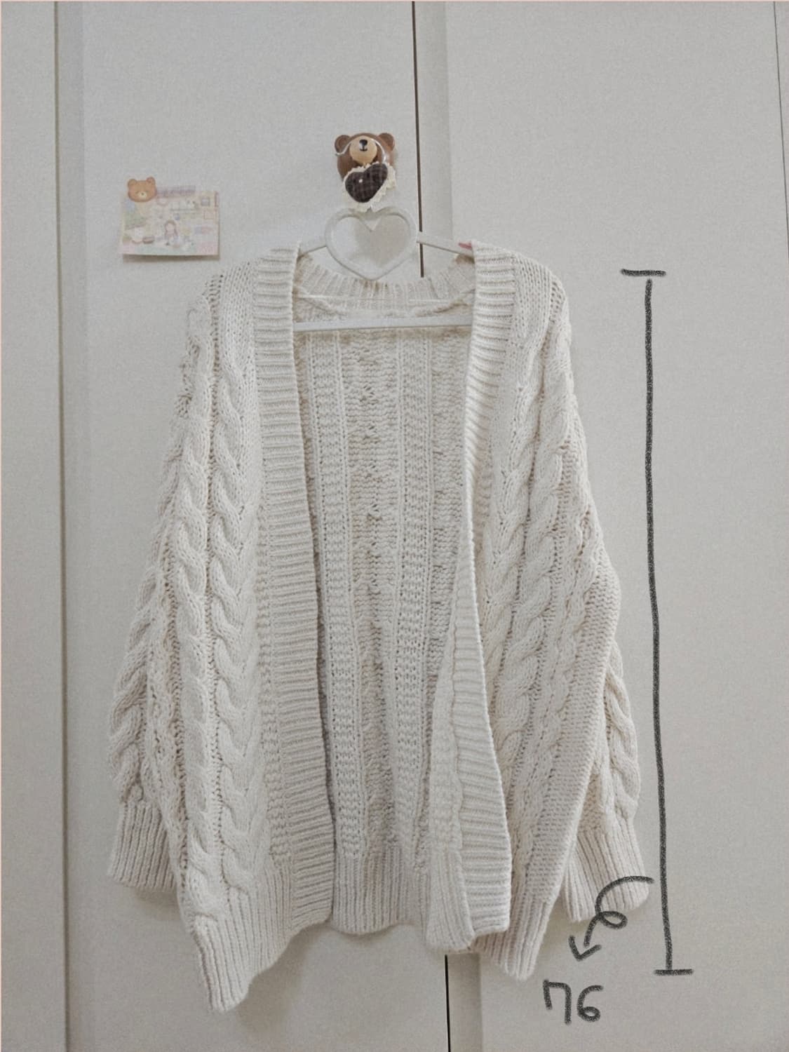 빈티지 아이보리 모리걸 니트가디건 상품이미지6