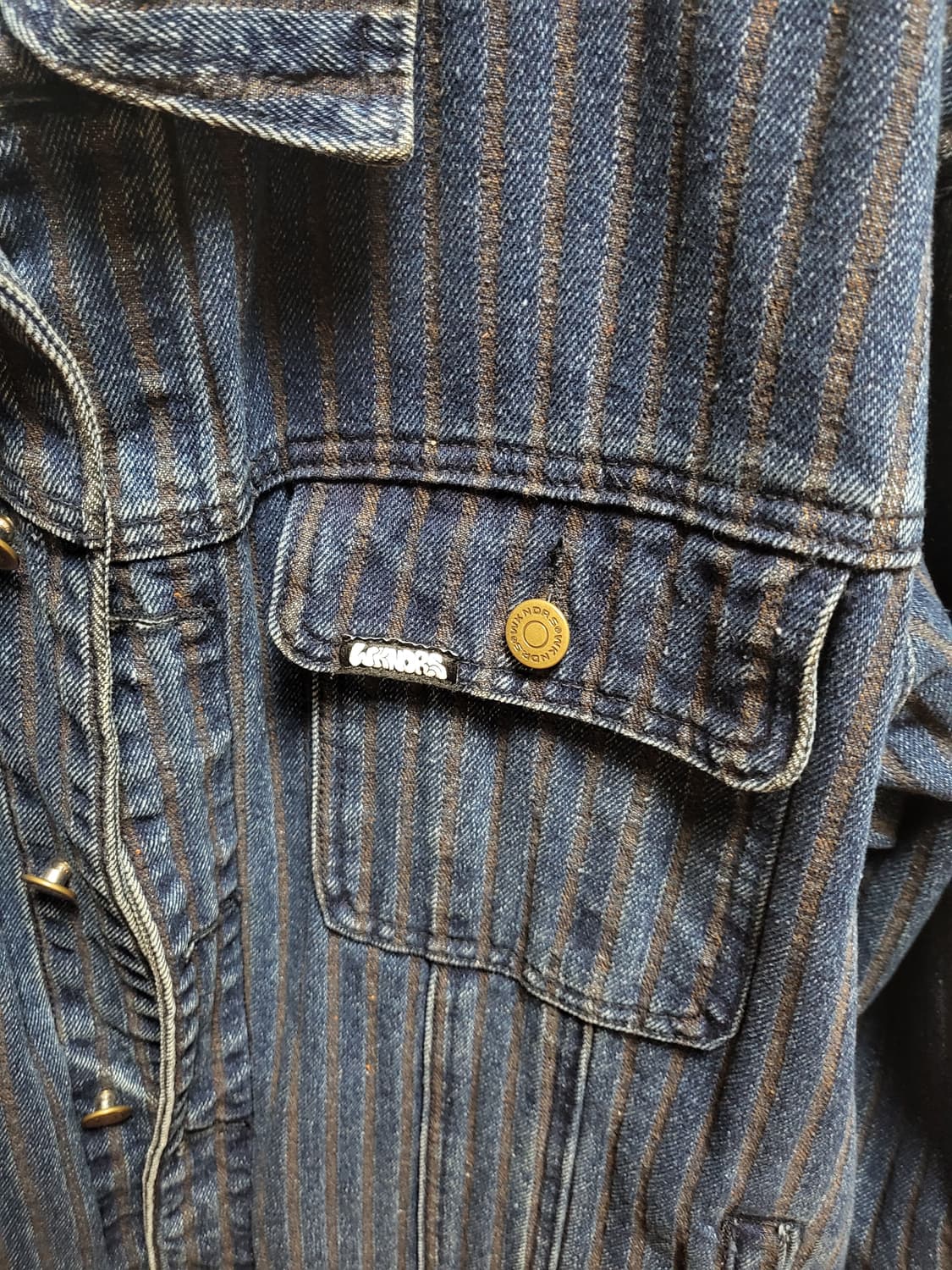 위캔더스 스트라이프 데님 트러커 자켓 상품이미지7